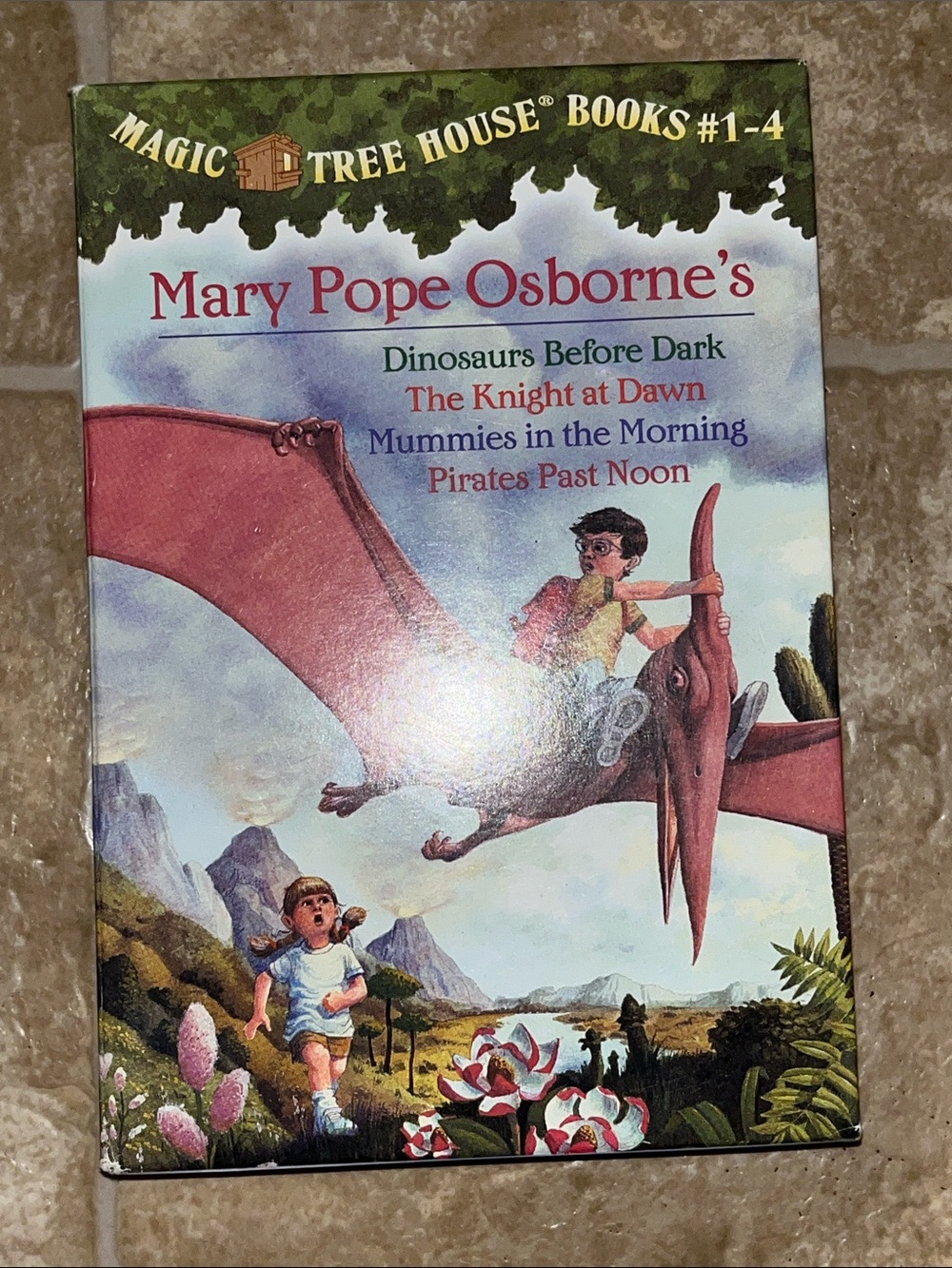 Mary Pope Osborne Magic Tree House Books 1-4 Coffee Table Book Set - Green/Pink
